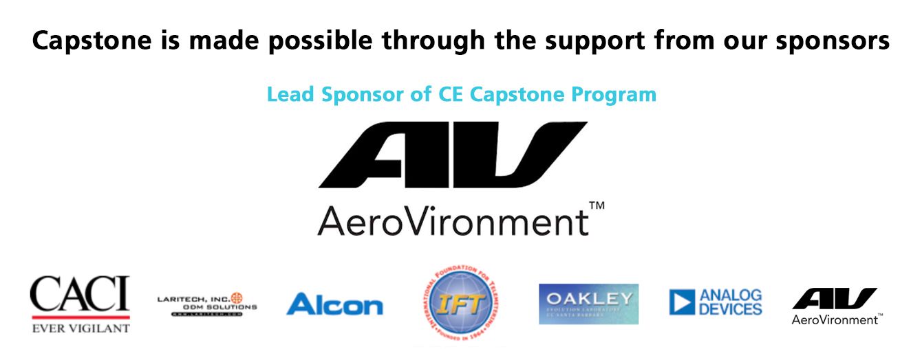 logos of caci, ift, analog devices, alcon, laritech, av, oakley