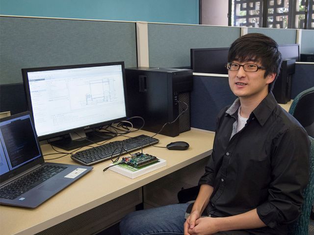 sang min oh in the CSIL lab