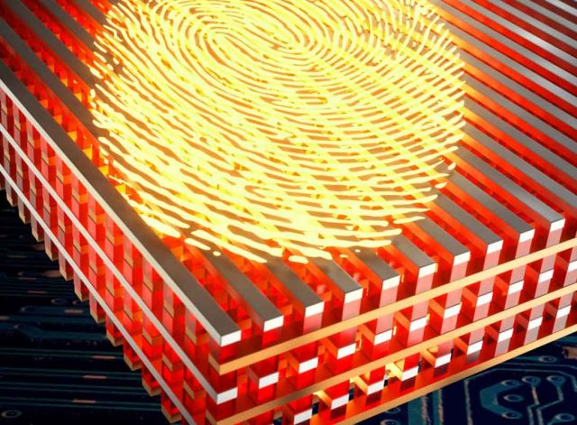 Memristor cybersecurity illustration