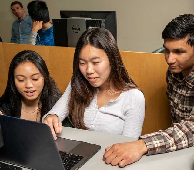 photo of students in Cooper lab