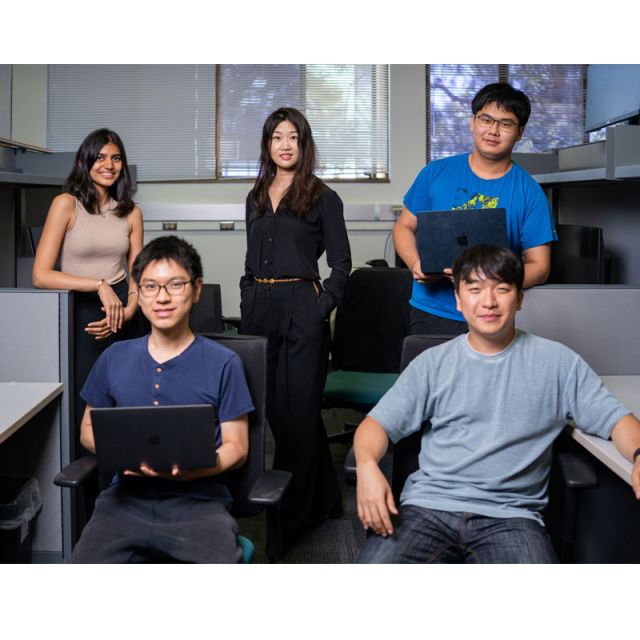 photo of qin and her research group