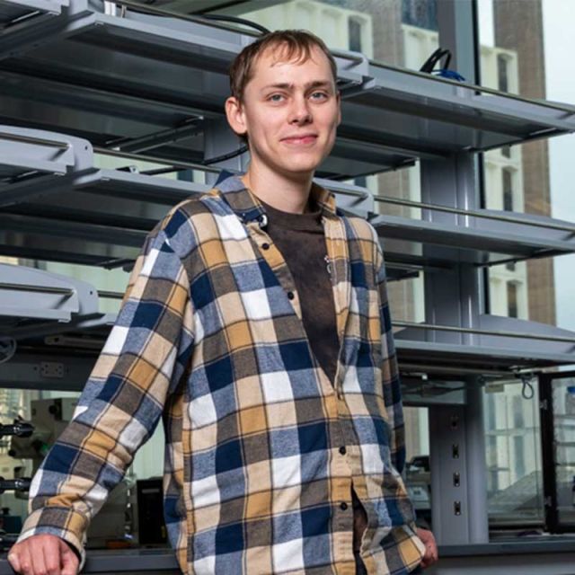 photo of william in the lab