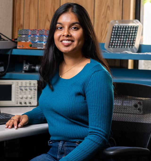 photo of harshita in the local chapter IEEE office