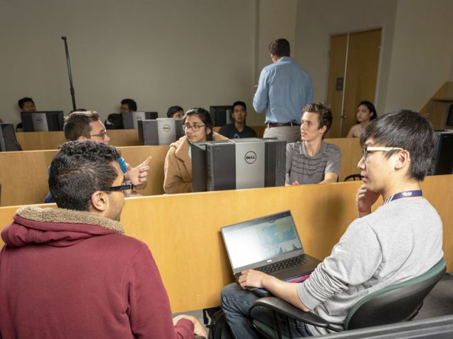 students in the computer lab