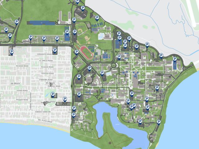 UCSB Parking Map
